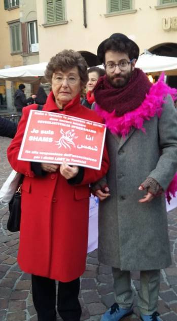 La parlementaire italienne Pia Locatelli soutient Shams (Photo de Facebook)