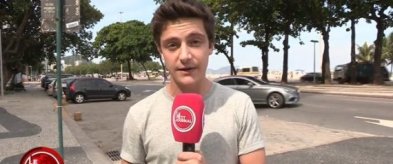 Martin Weill, l'envoyé spécial du Petit Journal, ici à Rio de Janeiro | capture d'écran Canal Plus