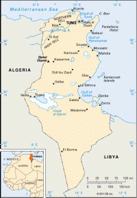 Carte de la Tunisie