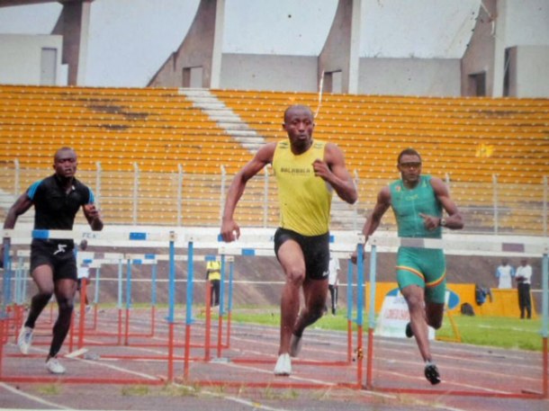 Thierry Essamba, détenteur du record du Cameroun dans le 110 mètres haies (Photo de Thierry Essamba)