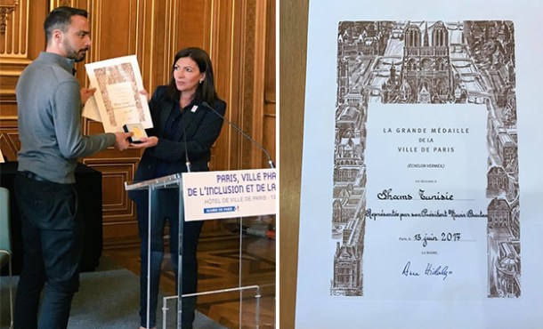 L'association Shams reçoit la grande médaille de la ville de Paris pour son action en faveur des droits LGBT"