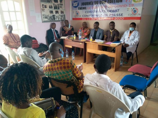 Conférence débat du 15 juillet sur Covid-19 et les défenseurs des droits humains. (Photo par Courtney Stans)
